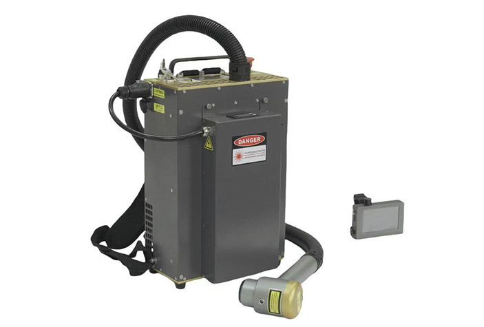 Backpack-type precision laser cleaning machine